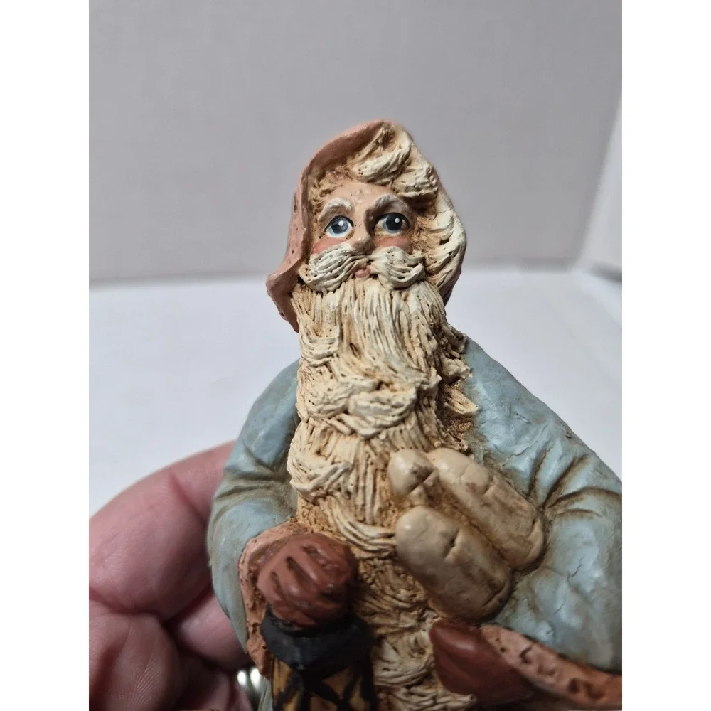 Vintage 1992 Wood World Nautical Santa Figurine‎ Made in USA Coastal Father Boat